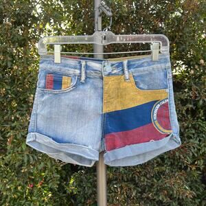Absolutti Jeans Federacion Colombia Denim Cut-Off Shorts Women’s 3/4